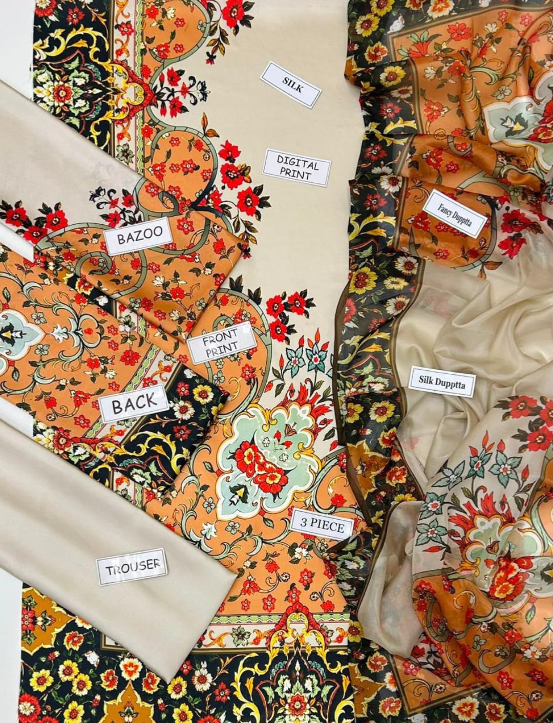 Maria B Silk Collection 2026 — Premium 3-Piece Collection