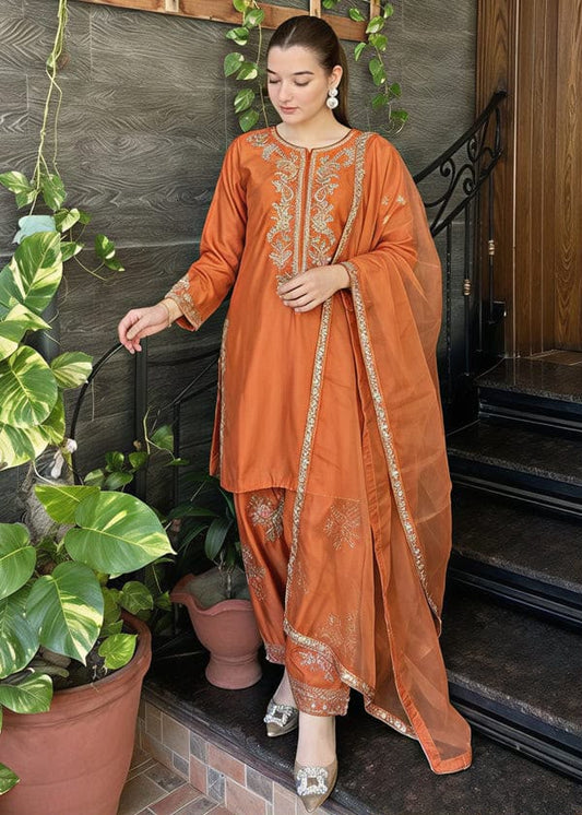 Laam Silk Digital Printed 3pcs Unstiched Premium Quality Suit