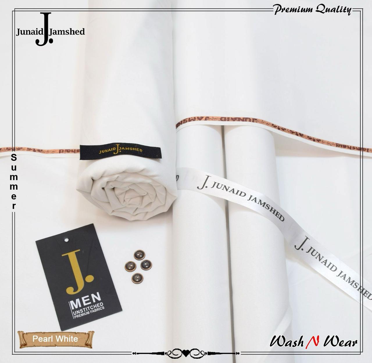 J. Junaid Jamshed Men's premium Wash & Wear Suit - Summer Collection 2026