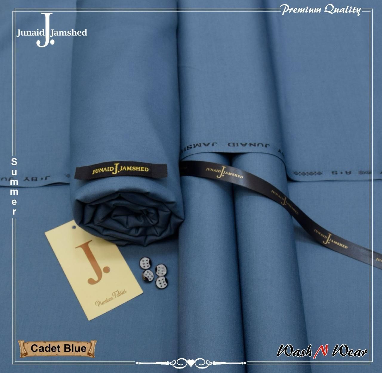 J. Junaid Jamshed Men's premium Wash & Wear Suit - Summer Collection 2026