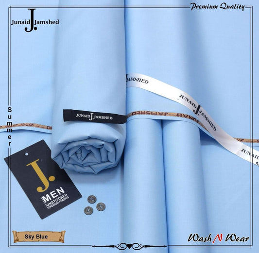 J. Junaid Jamshed Men's premium Wash & Wear Suit - Summer Collection 2026