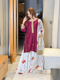 Zara Shahjahan Silk Collection 2026 – Premium 3 Piece Unstitched Suit