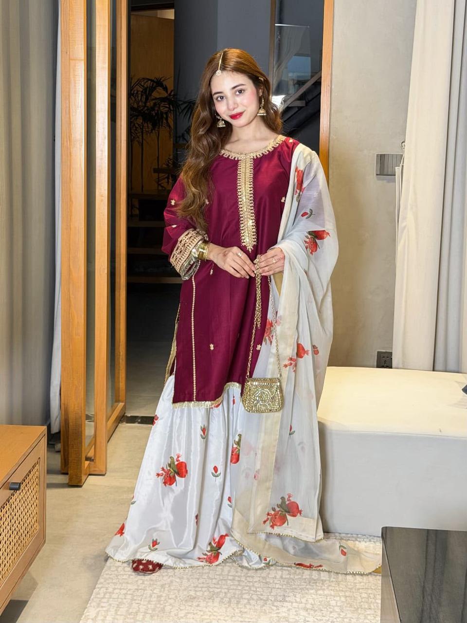 Zara Shahjahan Silk Collection 2026 – Premium 3 Piece Unstitched Suit