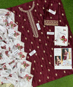 Zara Shahjahan Silk Collection 2026 – Premium 3 Piece Unstitched Suit
