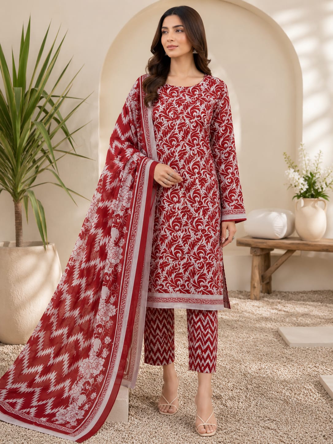Sapphire Luxury Digital Print Airjet Lawn 3 Piece Collection