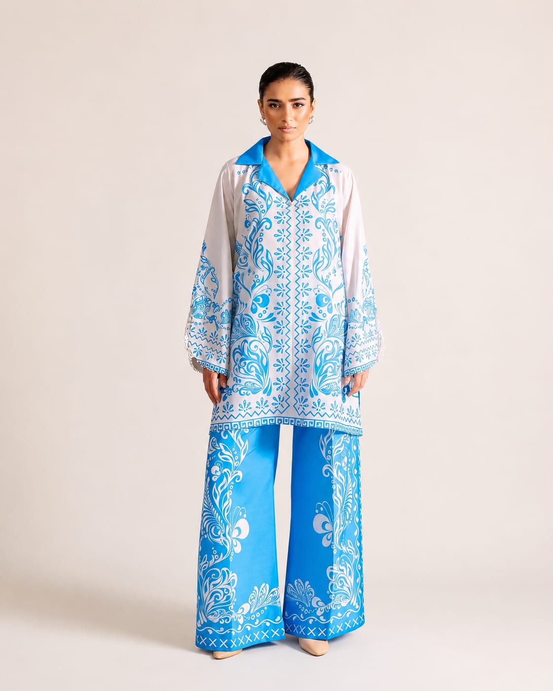 AFSANAH PREMIUM PRINTED SILK FABRIC — 2PCS UNSTICHED SUIT