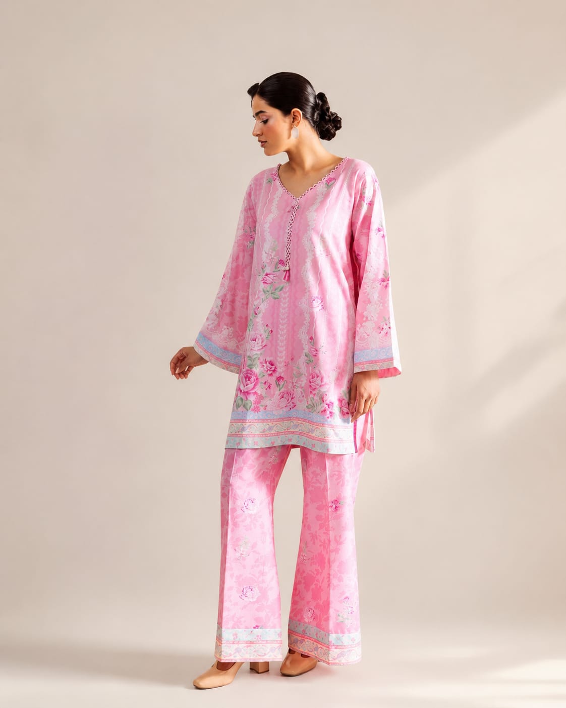 AFSANAH PREMIUM PRINTED SILK FABRIC — 2PCS UNSTICHED SUIT