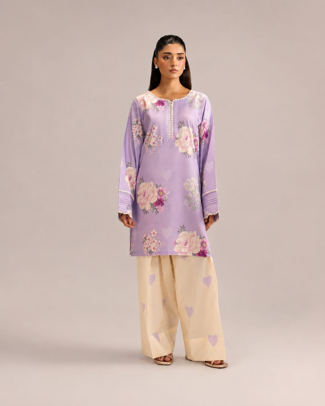 AFSANAH PREMIUM PRINTED SILK FABRIC — 2PCS UNSTICHED SUIT