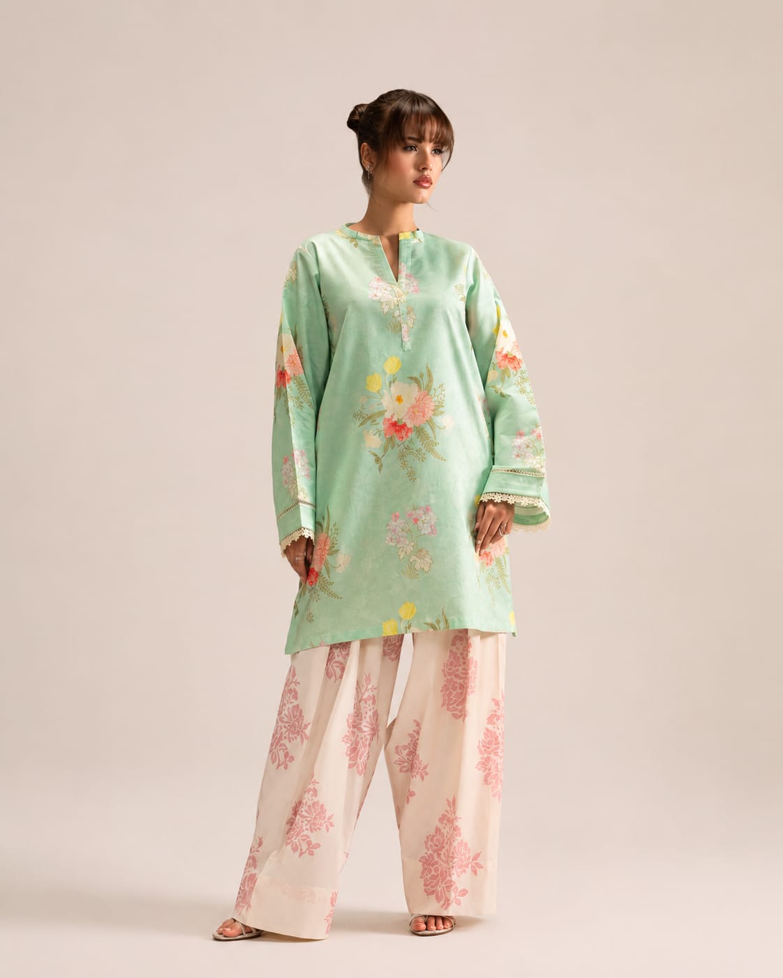 AFSANAH PREMIUM PRINTED SILK FABRIC — 2PCS UNSTICHED SUIT