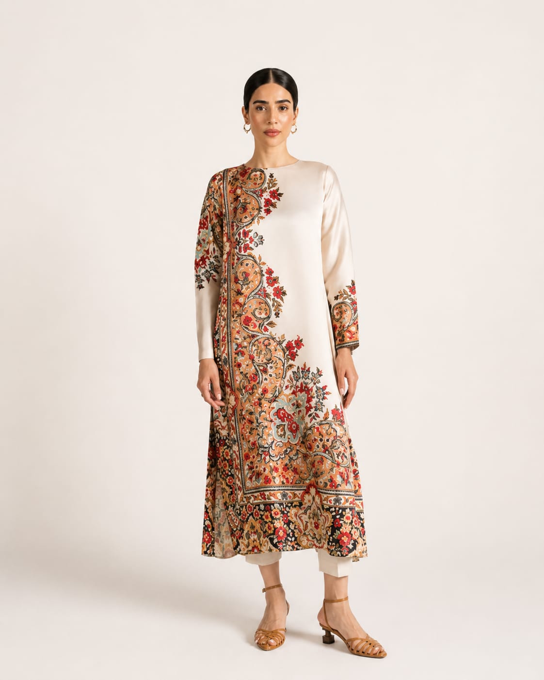 AFSANAH PREMIUM PRINTED SILK FABRIC — 2PCS UNSTICHED SUIT