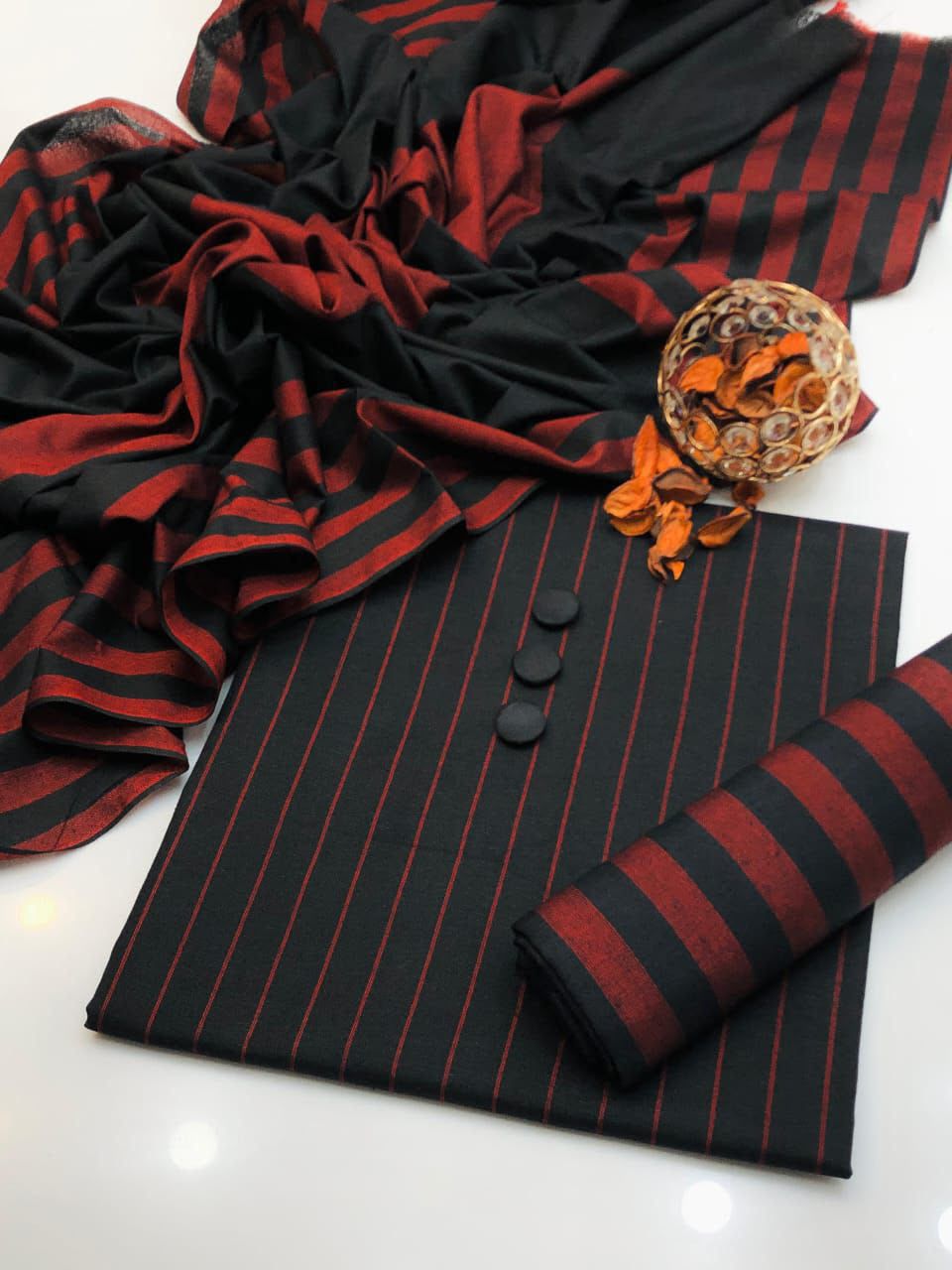 Multani Khadi Premium Dhanak Suit — Winter 3Pcs Collection 2026